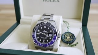 Rolex GMT Master II BLNR Batman  Ref 116710BLNR  comprehensive watch review with macro details [upl. by Anahcar]