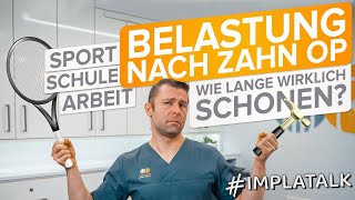 Wie lange muss man schonen nach ZahnOP  Weisheitszahnentfernung  Implantationen [upl. by Yordan]