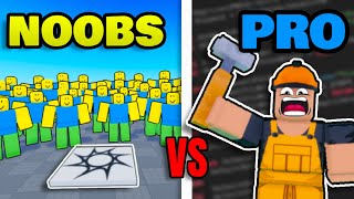 50 Noobs VS 1 Pro Developer Make a Roblox GAME [upl. by Alios]