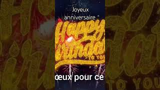 Chanson Joyeux anniversaire [upl. by Ycnej]