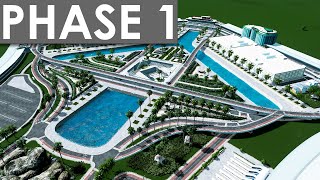 Building A LUXURIOUS Airport in Cities Skylines Part 1  Airports DLC [upl. by Petronia]