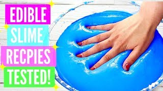 Testing Popular Edible Slime Recipes How To Make Edible Slime DIY please read the descriptionquot [upl. by Stagg252]