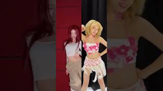 SMARTER YUNA AND CHAEWON lesserafim itzy yuna chaewon tiktok shorts viral dance [upl. by Clerk]