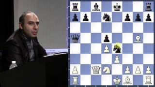 QGD Ragozin Variation Middlegame  GM Varuzhan Akobian  20151020 [upl. by Wilmer384]