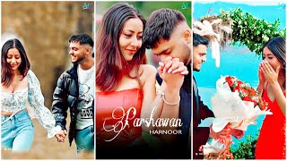 Harnoor New Song  Parshawan 💏  Love Punjabi Song  Fullscreen Whatsapp Status  Lyrical Video [upl. by Rocky2]