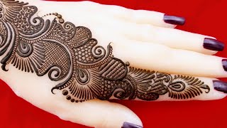 सिंपल अरेबिक मेहंदी डिजाइन l simple amp easy mehandi design for Rakhi beautiful karwa chauth mehandi [upl. by Annawahs]