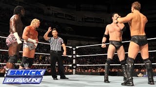 Dolph Ziggler amp quotRZigglerquot vs The Miz vs Damien quotMizdowquot SmackDown September 12 2014 [upl. by Hterag]