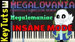 Learn Megalovania ChrystalChameleon Remix Glitchtale Megalomaniac  Insane Mode [upl. by Eimaj401]