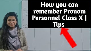 How you can remember Pronom Personnel Class X  Tips [upl. by Eidda]