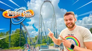 WE RODE THE BEST ROLLER COASTERS AT THORPE PARK [upl. by Akibma]