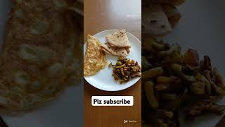 aaj banaya breakfast me paratha parval bhujiya aur omelet The Northern Swad paratha parvalkisabji [upl. by Penn]