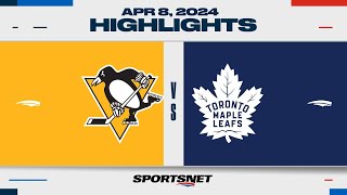 NHL Highlights  Maple Leafs vs Penguins  April 8 2024 [upl. by Perlman]