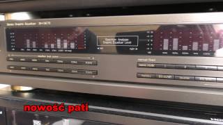 Technics SHGE70 Graphic Equalizer korektor graficzny pokaz [upl. by Anirazc]