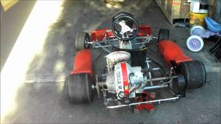 Rotary Wankel gokart sachs km48 8hp bridgeport engine [upl. by Issej]