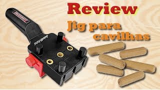 Jig para cavilhas Milescraft  Como usar e Review [upl. by Rovit]