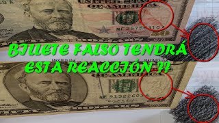 Detectar Billete Falso y Verdadero con Lápiz y Hoja  50 Dolares Antiguo y Nuevo 2017 [upl. by Berriman40]