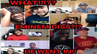 EMINEM DISS  Reactors Reacting To Machine Gun Kelly Rap Devil MGK REACTION COMPILATION PART 1 [upl. by Ezra]