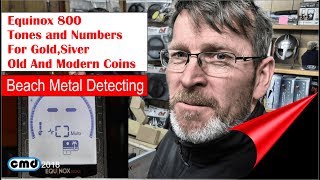 Minelab Equinox 800 GOLD Silver and Coins tones beach metal detecting what you need to know [upl. by Leisam]