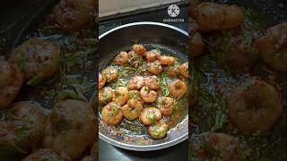 Garlic butter shrimp  prawns butter fry 🦐  yummy and delicious 😋 [upl. by Keyek]