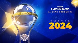 EN VIVO  SORTEO FASE DE GRUPOS  CONMEBOL SUDAMERICANA 2024 [upl. by Sihtnyc349]