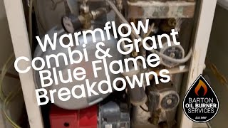 Warmflow Combi and Grant Blue Flame Oil Boiler Breakdowns [upl. by Ahsiema]