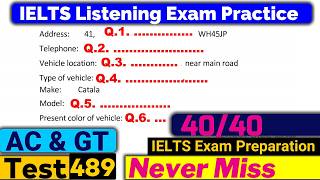 IELTS Listening Practice Test 2024 with Answers Real Exam  489 [upl. by Nirual]