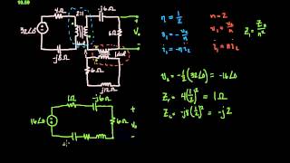 Solving Circuits with an Ideal Transformer [upl. by Rustice]