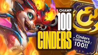 I Collected 100 Cinders with Cauterize In Tournament  Rank 1 TFT Set 12 [upl. by Cedar941]