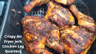 CRISPY FRIED JERK CHICKEN WITH AN AIR FRYER AIR FRYER CHICKEN THIGHS [upl. by Ragg]