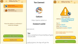 Catizen Airdrop Claim  Withdraw CATI token to Tonkeeper and Bitget [upl. by Sheree]