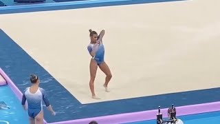 Marine Boyer  Floor  Podium Training Paris 2024 [upl. by Abbi89]