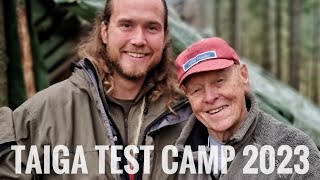 Testar på Extrema Förhållanden på TAIGA Test Camp Två Dagar Överlevnad Bushcraft och Utrustning [upl. by Calia830]