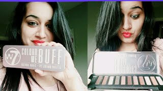 w7 Eyeshadow Palette Colour Me Buff  Review amp Swatches  Urban Decay Palette Dupe w7 [upl. by Lhary]