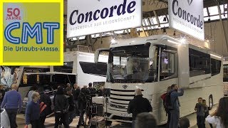 CMT Messe Stuttgart 2018 CONCORDE Reisemobile aus Leidenschaft  giant mobile homes [upl. by Calypso]