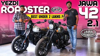 Yezdi Roadster Vs Jawa 42 21🏍️–Paisa Vasool Kon 🔥Best Bike Under 2 Lakh💥Best Bikes India 2023🔥 [upl. by Scoles]