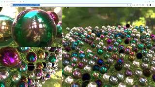 Experiment of dropping marbles with Babylonjs [upl. by Leahcir]