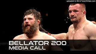 Bellator 200 Cro Cop vs Roy Nelson Media Call [upl. by Dviad]