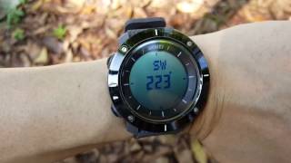 SKMEI Compass Watch  Compass Mode Outdoor Demo [upl. by Etireugram]