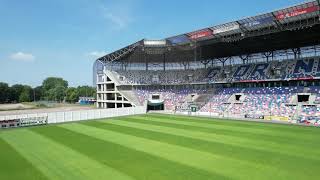 Mostostal Zabrze  GPBP SA  dokończenie budowy stadionu im Ernesta Pohla w Zabrzu  lipiec 2023 r [upl. by Booze]