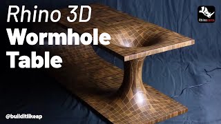 Modeling a Wormhole Table in Rhino 3D The Easy Way [upl. by Nnil162]