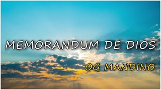 MEMORANDUM DE DIOS  OG MANDINO [upl. by Awe]