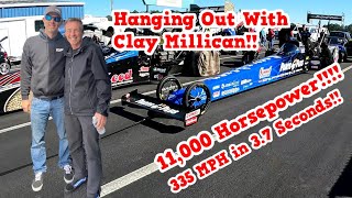 Racing With 11000 Horsepower Clay Millican at the GatorNationals 2022 [upl. by Asirrak]