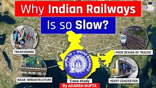 Why Slow Indian Railways is Defeating India India Vs China  UPSC Mains [upl. by Aneleve]