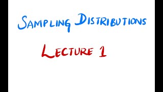 Sampling Distributions  Lecture 1  Fundamentals of Biostatistics [upl. by Nangem]