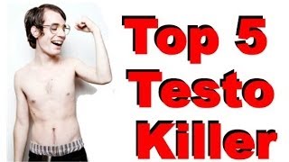 Top 5 Testo Killer  Lebensmittel die Testosteron senken [upl. by Laicram]