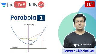 JEE 2022 Parabola L1  Class 11  Unacademy JEE  JEE Maths  Sameer Chincholikar [upl. by Meibers]