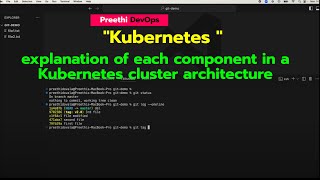 Kubernetes  Preethi DevOps  Kubernetes cluster architecture [upl. by Rivalee92]