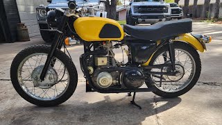 1965 Diesel Powered Honda Motorcycle Start and Run [upl. by Adnalro]