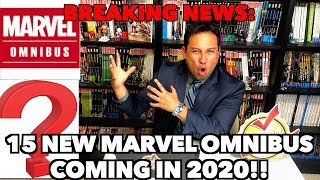 BREAKING NEWS 15 NEW MARVEL OMNIBUS Coming in 2020 [upl. by Atterehs]