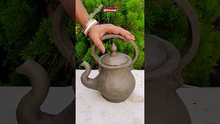 Making a Tea Kettle With Clay shorts [upl. by Larine263]